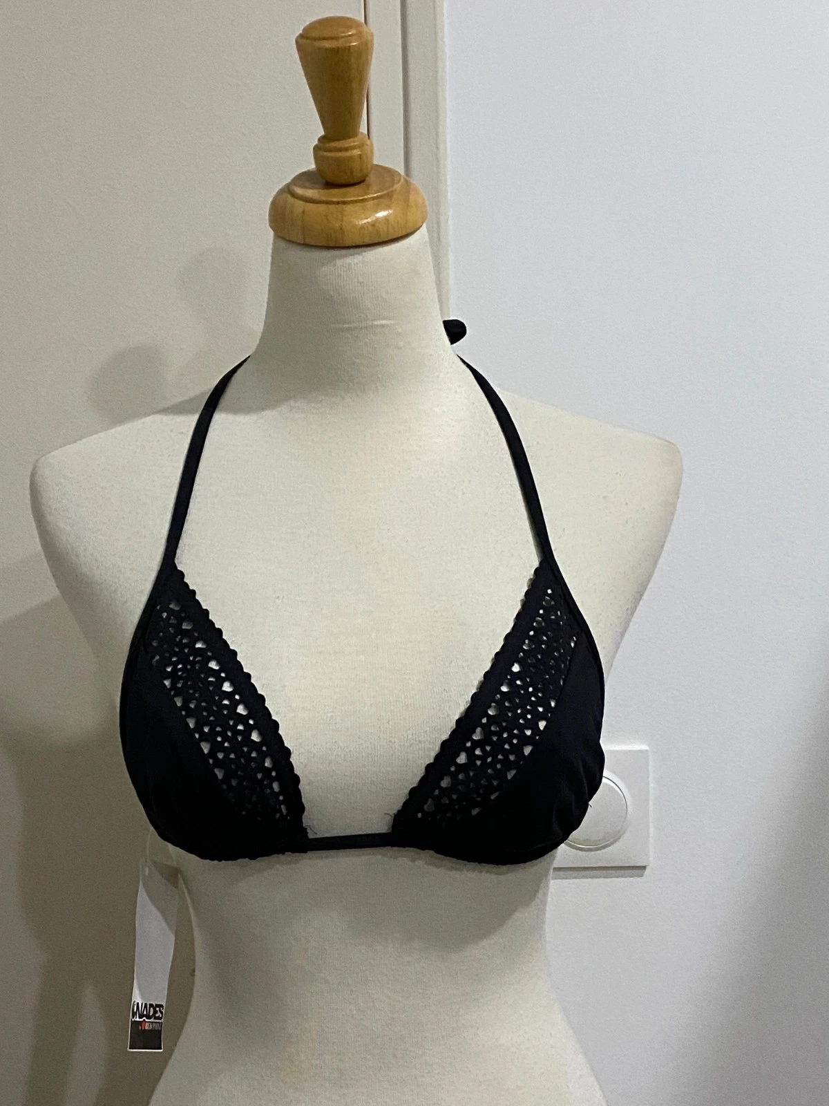 👙 Haut de maillot triangle noir Nadès by Red Point - Taille 38 (Neuf) 👙